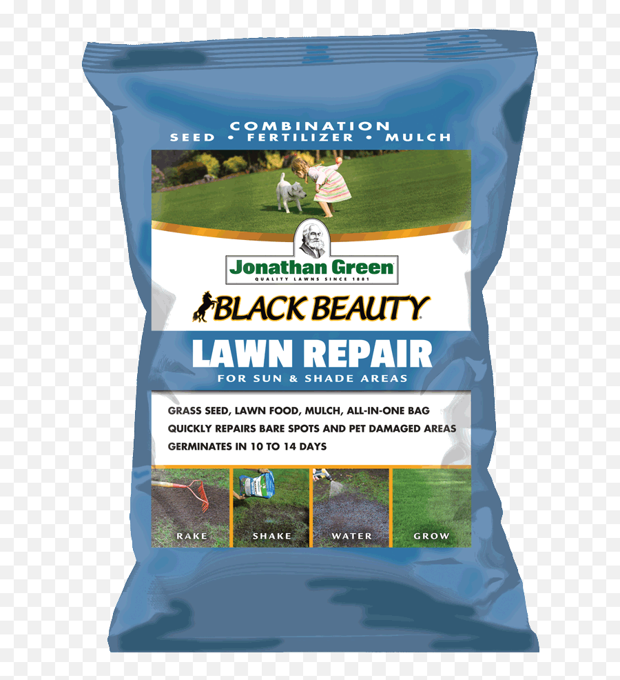 Black Beauty Lawn Repair For Sun U0026 Shade - Jonathan Green Black Beauty Ultra Grass Seed Png,Grass Transparent