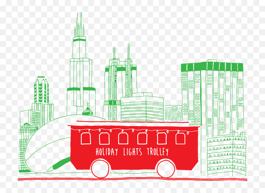 Photos U2014 Holiday Lights Trolley - Chicago Png,Holiday Lights Png