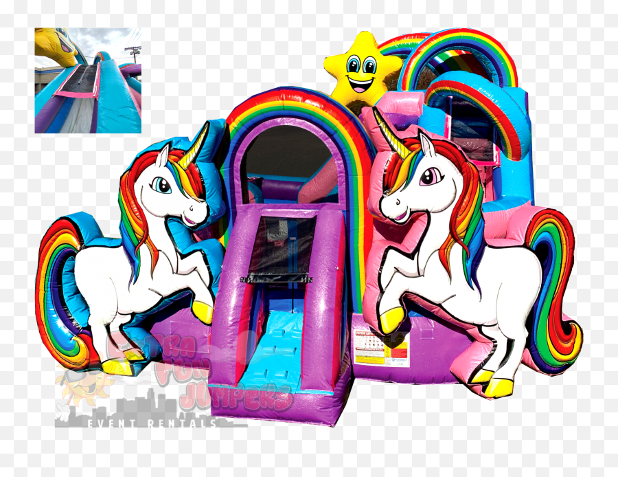 Unicorn Kid Zone - Unicorn Combo Inflatable Png,Water Splash Clipart Png
