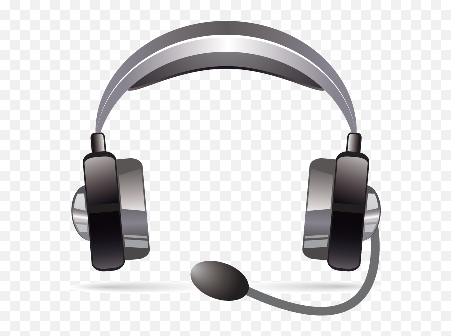 Vector Black Headphones Png Download - Vector,Headphones Vector Png