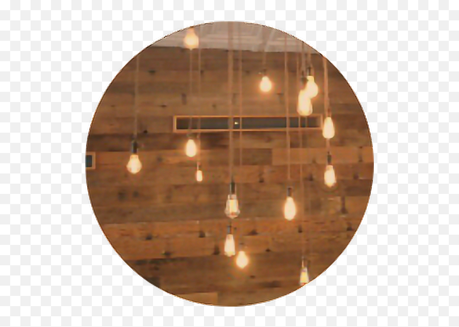 Download Brown Hanging Lights Bulb String Wood Circle - Light Brown Brown Aesthetic Png,String Lights Transparent Background
