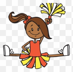 Cartoon Illustration Cheerleaders Transprent Png Free - Clipart Transparent Background