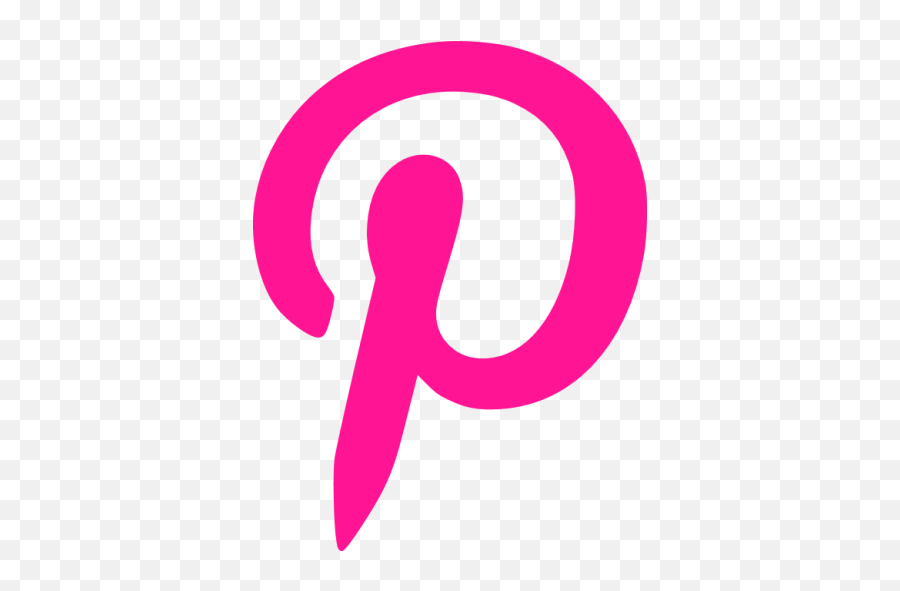 Deep Pink Pinterest Icon - Free Deep Pink Social Icons Pink Pinterest Icon Png,Pinterest Png