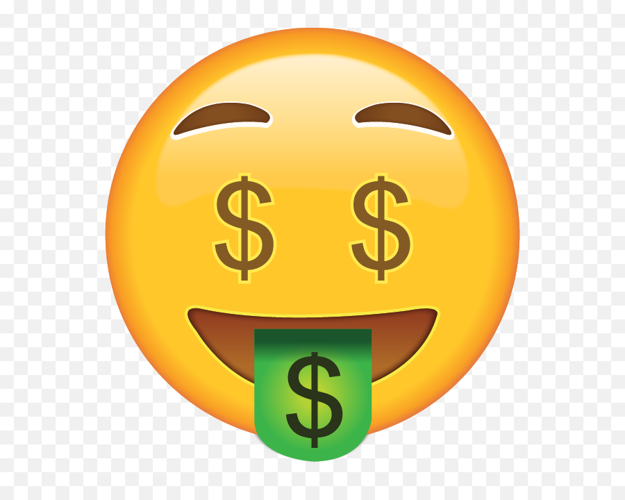 Library Of Person With Money Signs As Eyes Vector Free - Money Face Emoji Png,Man Emoji Png
