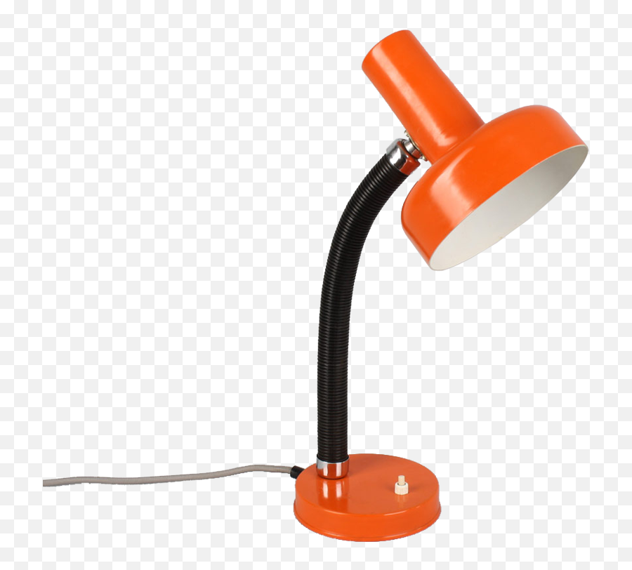 Orange 70s Table Lamp Png