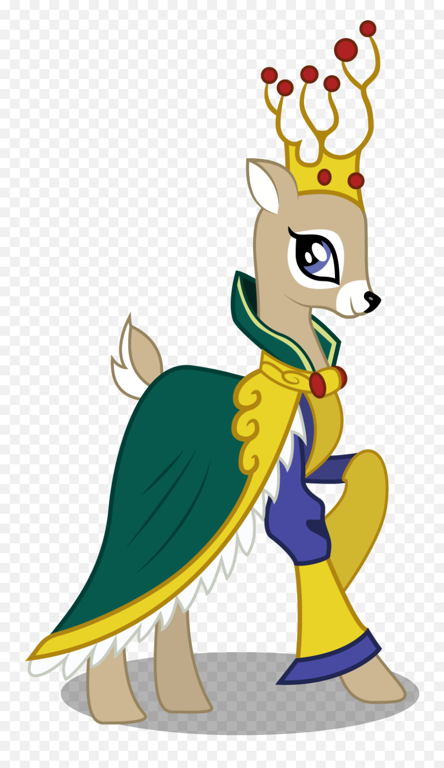 Crimson Clothes Crown Deer Doe Dress Idw - Doe Deer Cartoon Png,Doe Png