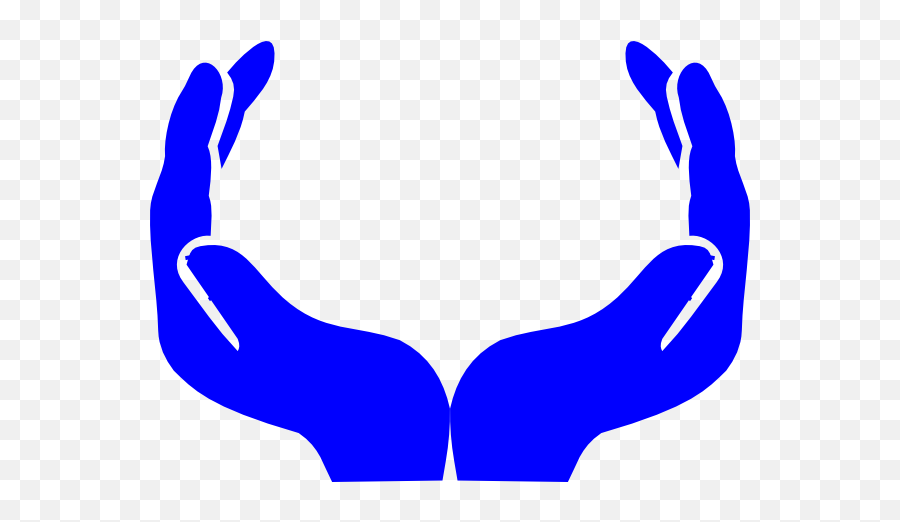 Two Blue Hands Logo - Open Hands Clip Art Png,Hand Logos