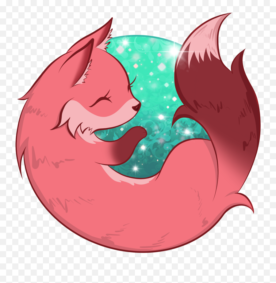 Pink Cool Firefox Transparent Png - Fictional Character,Firefox Icon Transparent