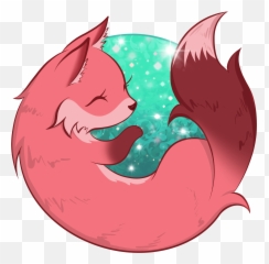 Pink Cool Firefox Transparent Png - Fictional Character