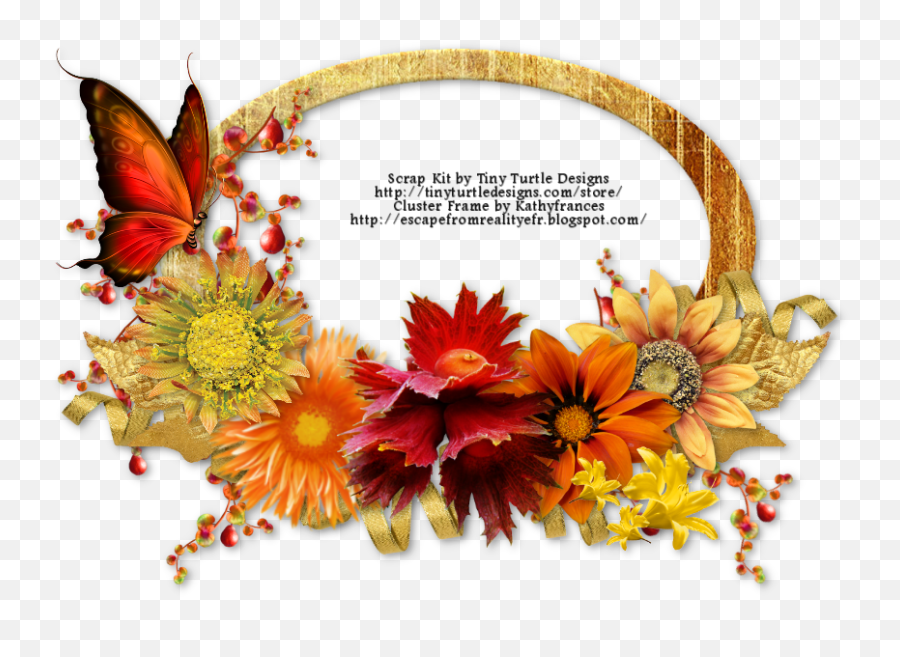 Escape From Reality Blog Ftu U0027autumn Flameu0027 Cluster - Cluster Tubes Autumn Png,Fall Frame Png
