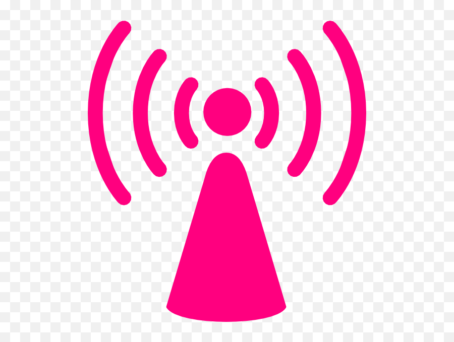 Tower Dark Pink Clip Art - Wireless Vector Wireless Access Point Png,Pink Clip Art Icon