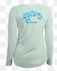 Domino Zip Long Sleeve - Royal Blue Playa Ibiza Surf png