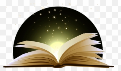 Library Of Open Book With Letters Jumping Out Png Free - Magic Open Book Cliparts