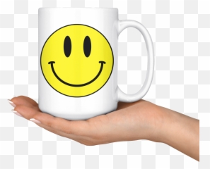 Smiley Face Coffee Mug 11oz Or 15oz Hippie Retro - Marriage Happy 18th Anniversary png