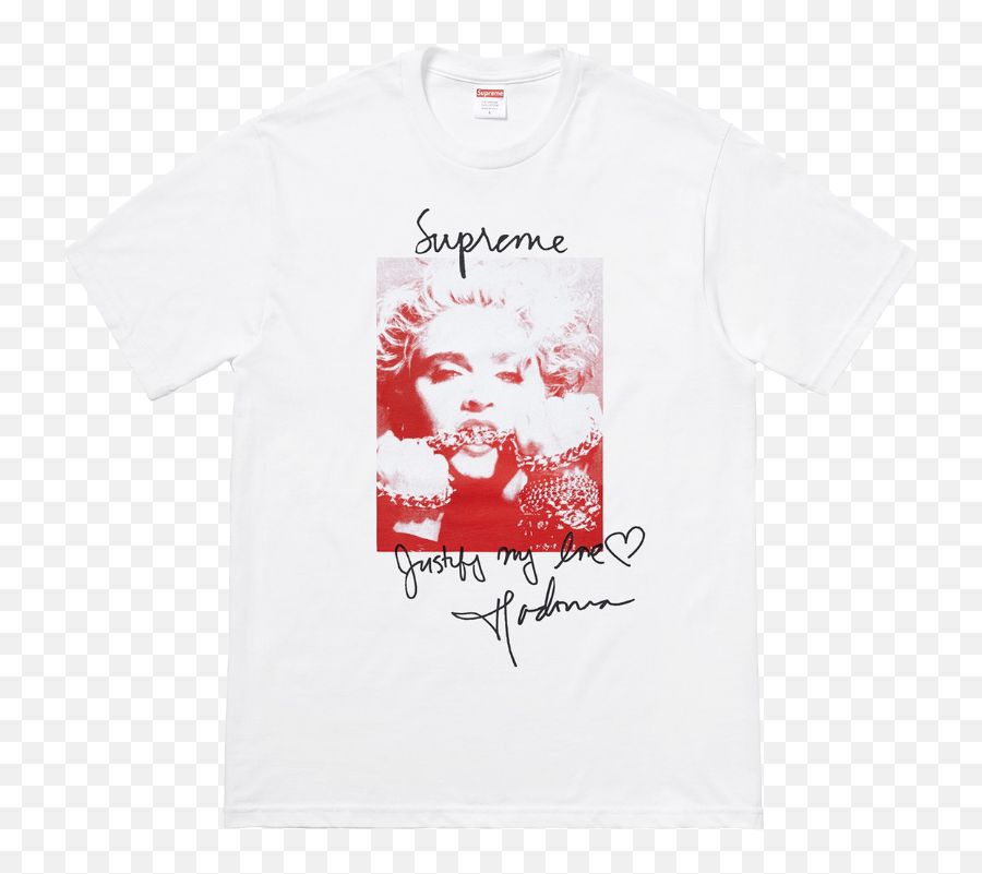Supreme Madonna Tee White - Active Shirt Png,Supreme Shirt Png
