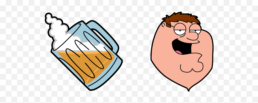 Family Guy Cleveland Brown U0026 Bathtub Cursor - Sweezy Custom Peter Griffin Beer Png,Family Guy Icon