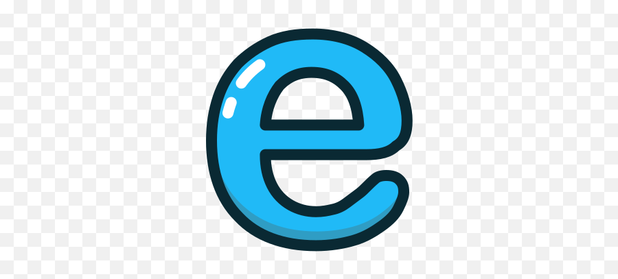 Blue E Letter Lowercase Icon - Free Download Blue Letter E Png,Letter E Icon