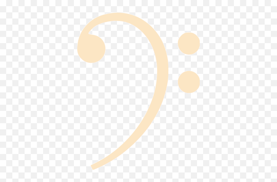 Bisque Bass Clef Icon - Free Bisque Bass Clef Icons Dot Png,Lr Icon
