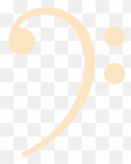 Bisque Bass Clef Icon - Free bisque icons Dot png