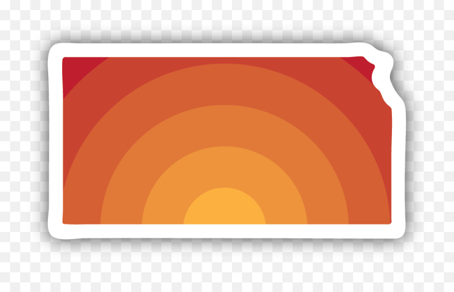 Kansas Sunrise Sticker - Stickers Northwest Color Gradient Png,Ks Icon