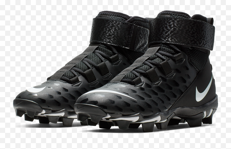 Nike Force Savage Shark 2 Wide Blackwhite Menu0027s Football Cleat - Nike Force Savage Shark 2 Boots American Football Cleats Png,Adidas Boost Icon 2 Cleats
