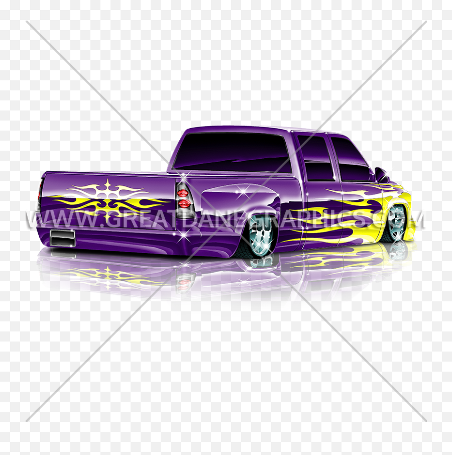 Tribal Lowrider Pickup Truck - Triangle Fastener Png,Low Rider Png