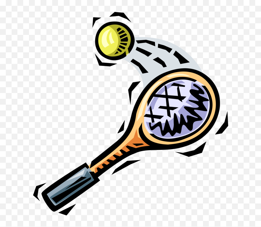 Tennis Racket And Ball - Vector Image Paddle Tennis Png,Tennis Racket Icon