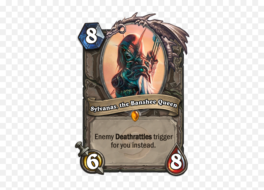 New Sylvanas - The Deathrattle Counter Customhearthstone Am I None Of Your Business Hearthstone Png,Sylvanas Png