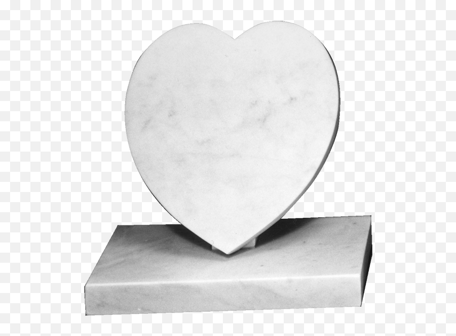 Marble Cremation Memorial - Small Heart And Base Heart Png,Small Heart Png