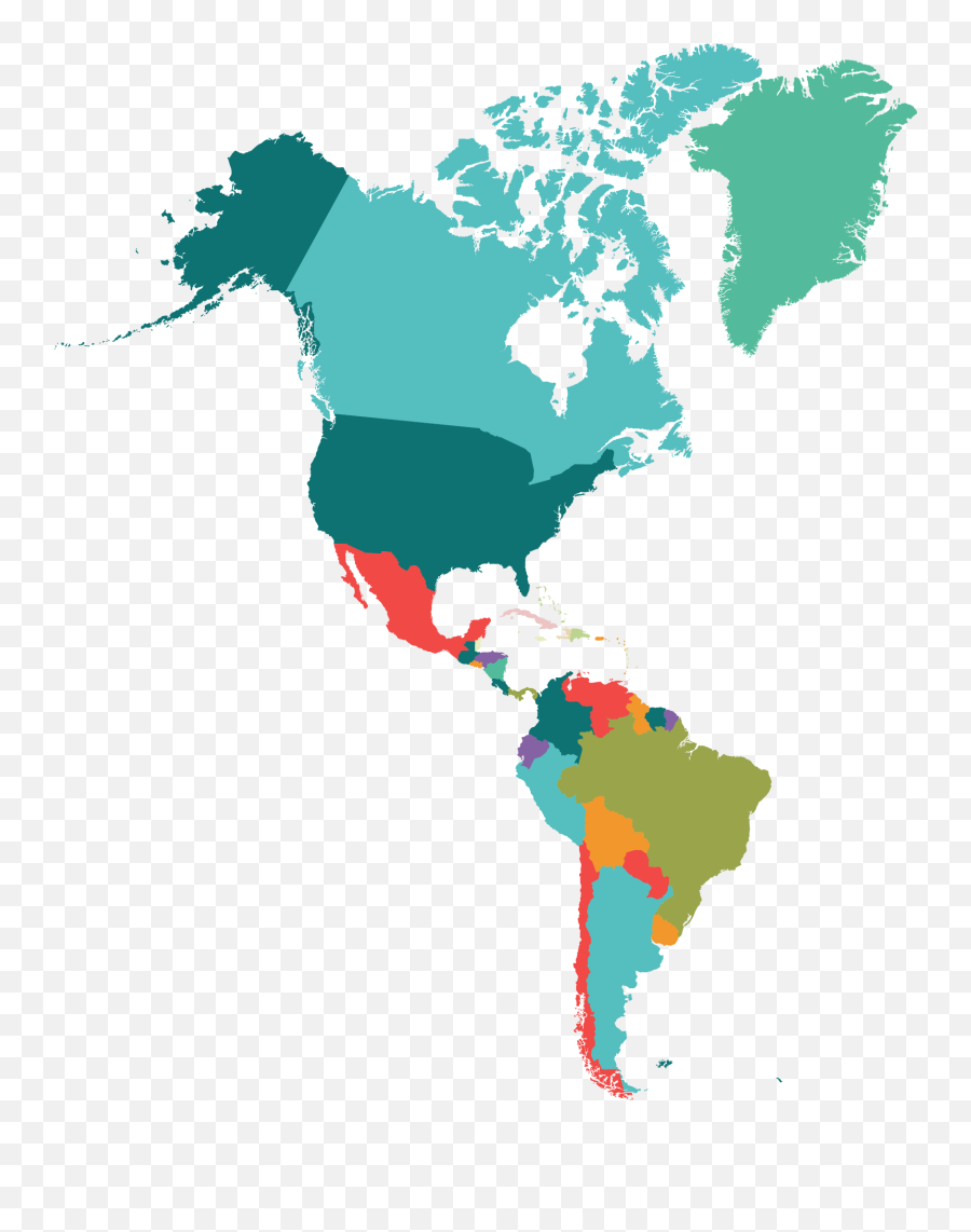 Map United Material States Vector America South - Countries North America Continent Shape Png,South America Png