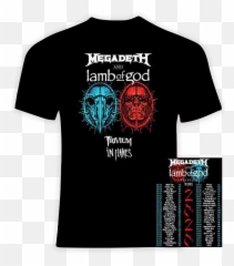 Megadeth And Lamb Of God 2020 Concert Tour Shirt - Elton John Farewell png