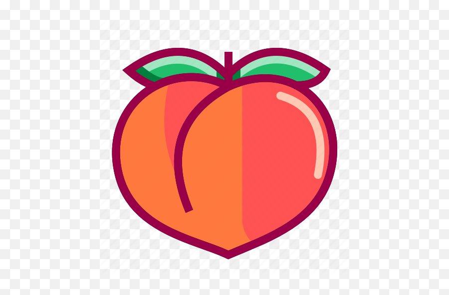 Ass Flavor Fruits Peach Sweet Icon - Clip Art Png,Ass Png
