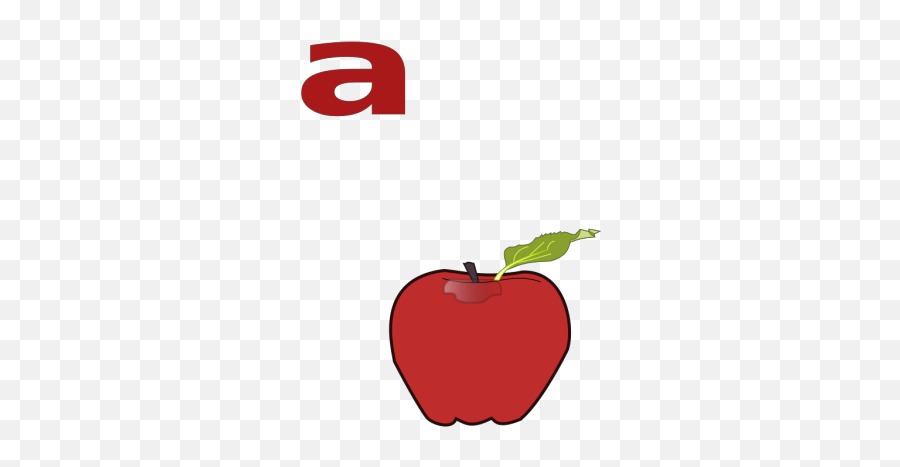 A Is For Apple Clip Art - Vector Clip Art Apple Clipart Png,Apple Png