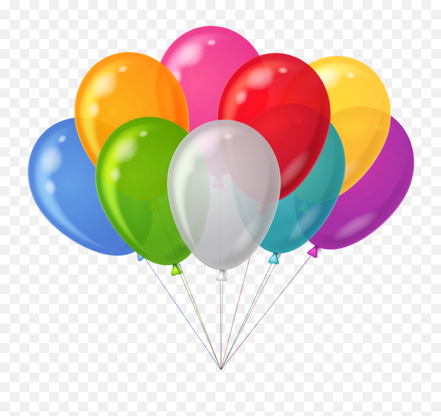 Rainbow Style Balloons Png - Transparent Background Balloon Clipart,Up Balloons Png