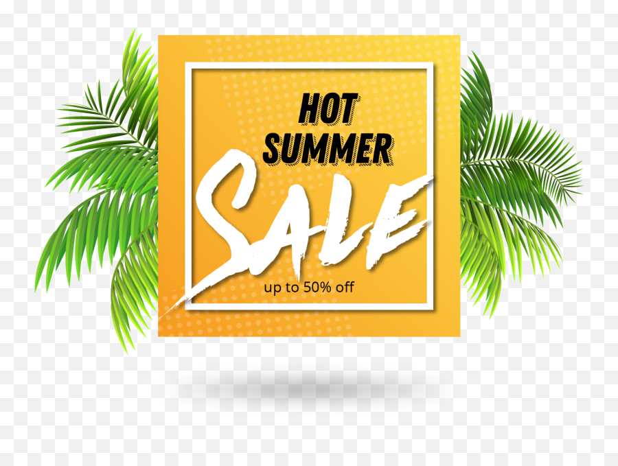 Tropical Hot Summer Sale Banner Design Template - Download Summer Hot Deals Transparent Png,Banner Template Transparent