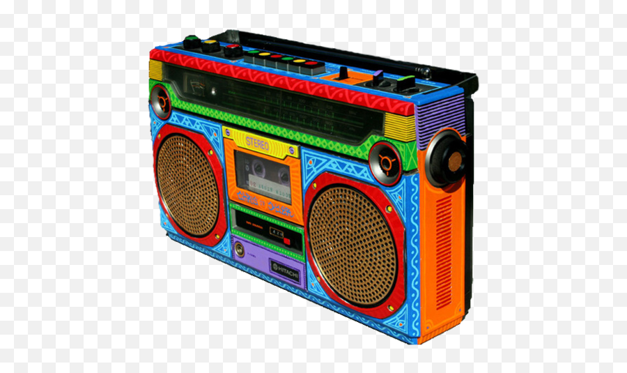 Turn Up The Radio Gökkua Sanat Teknoloji - Boombox Colorful Png,Boombox Png