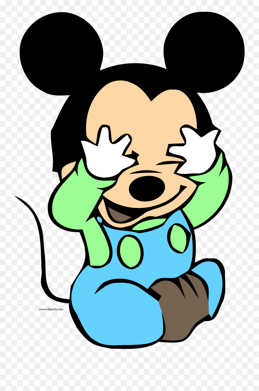 Baby Mickey Blind Mans Bluff Clipart Png - Mickey Mouse Baby Clipart Mickey Mouse Baby,Baby Mickey Png