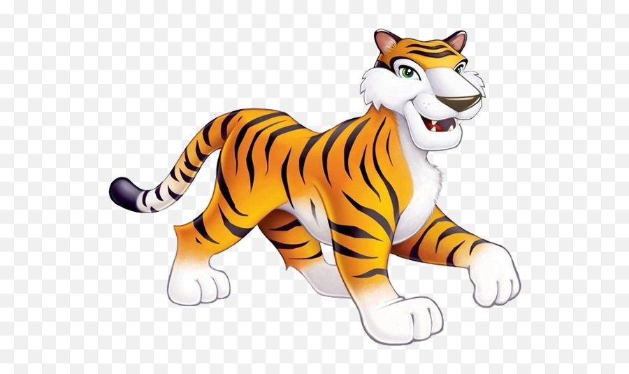 Tiger Cartoon Images - Cutout Props Jungle Animals Ordinal Number Of Animals Png,Jungle Animals Png