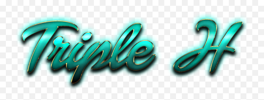 Download Hd Triple H Name Logo Png - Calligraphy,Triple H Logo