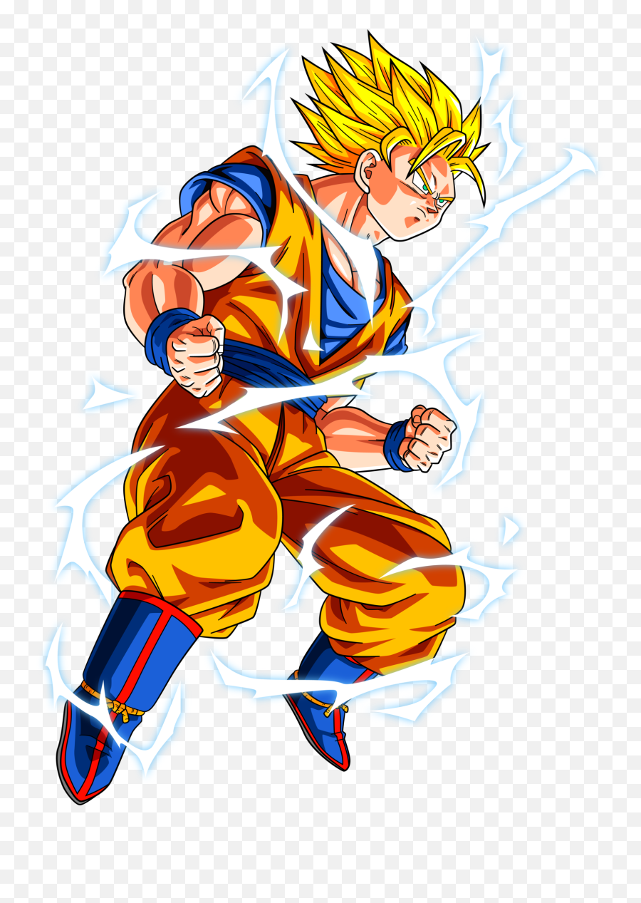 Goku Super Saiyan 2 Png - Goku Super Saiyan Png,Super Saiyan Goku Png