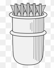 Arrow - Traceable Heraldic Art Cylinder png
