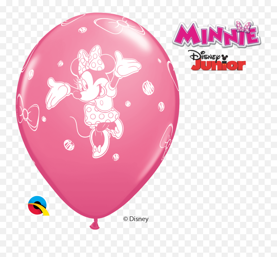 Disney Minnie Mouse Pink 6pk With Helium - Minnie Mouse Balloons Qualatex Png,Minnie Mouse Pink Png