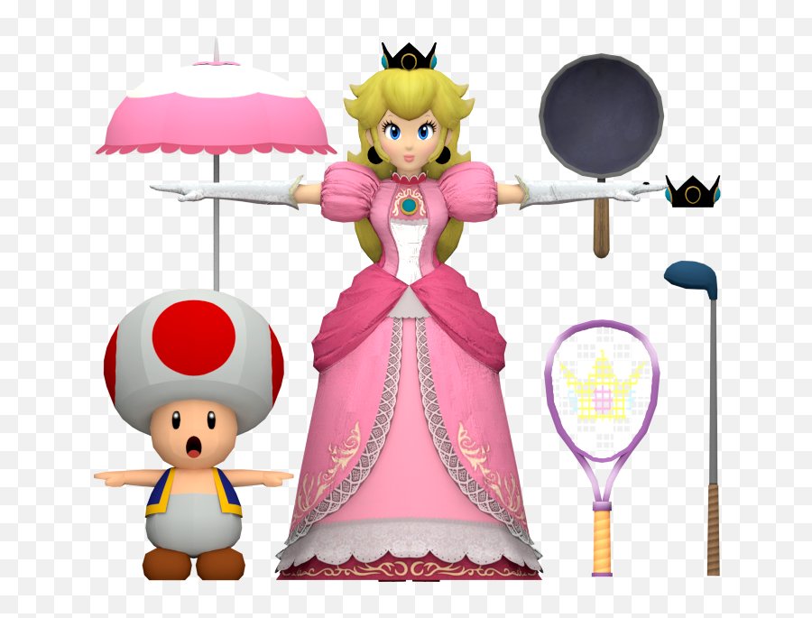 Wii U - Super Smash Bros For Wii U Peach The Models Peach Ssbu Model Png,Princess Peach Png