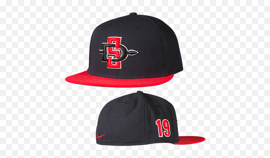 Nike Fitted Sd Spear Cap 6 34 Black - For Baseball Png,Red Nike Logos
