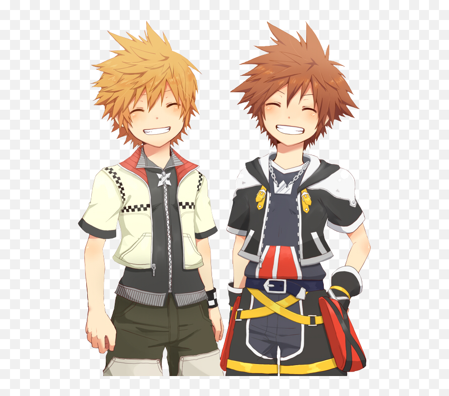 Steam Community Soraright And Roxasleft From - Sora Kingdom Hearts Roxas Png,Roxas Png