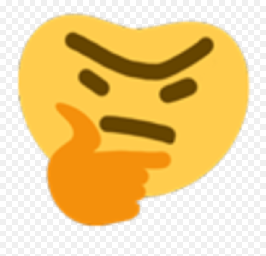 Discord Thinking Emoji Transparent - Thinking Emoji Meme Png,Thinking Emoji Transparent