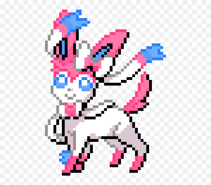 Pixilart - Sylveon By Detectivewaffle Sylveon Pokemon Pixel Art Png,Sylveon Png