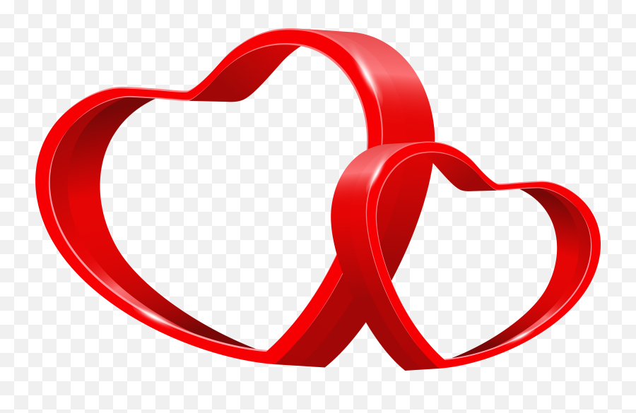 Download Two Hearts Transparent Image - Corazones De Amor Png Format Heart Png Transparent Background,Amor Png