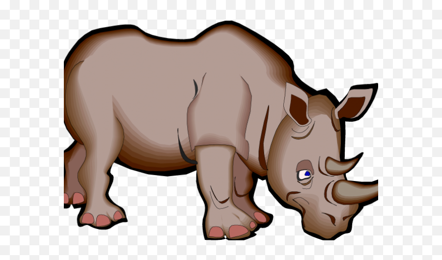 Rhino Clipart Indian Animal Png Rhinoceros