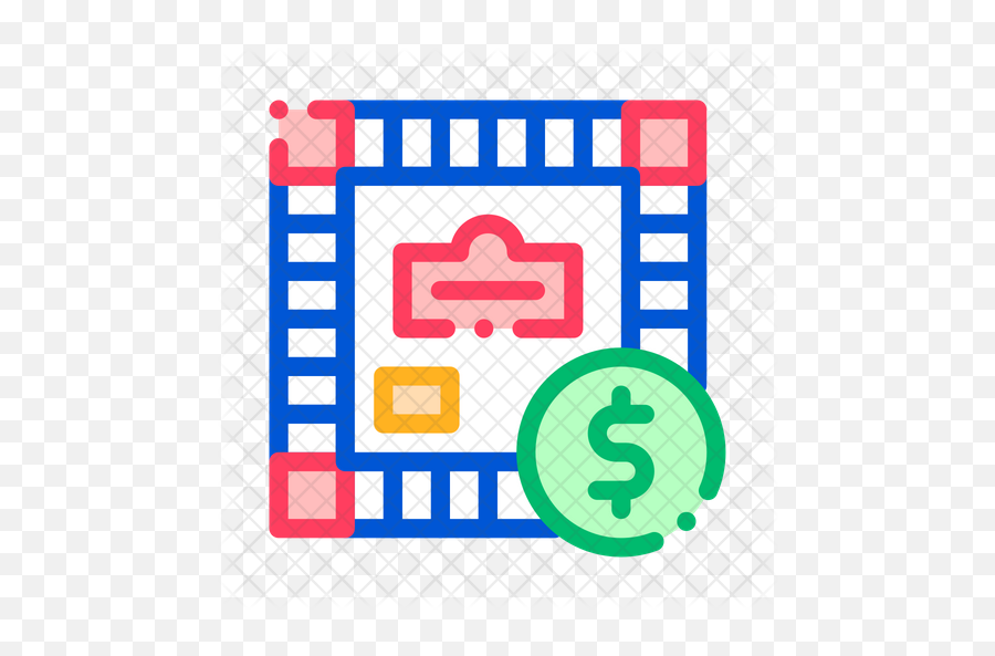 Monopoly Icon Of Colored Outline Style - Monopoly Vector Png,Monopoly Png